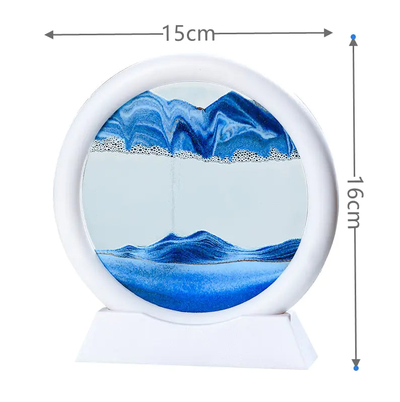 Kalmerende Zandkunst voor op je Bureau